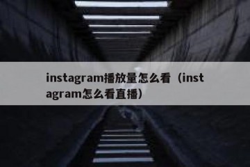 instagram播放量怎么看（instagram怎么看直播）