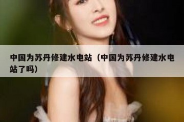 中国为苏丹修建水电站（中国为苏丹修建水电站了吗）