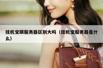 挂机宝跟服务器区别大吗（挂机宝服务器是什么）