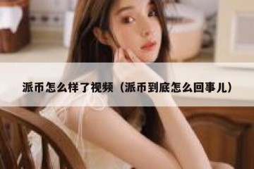 派币怎么样了视频（派币到底怎么回事儿）