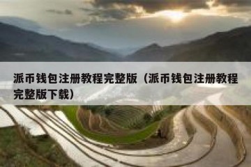 派币钱包注册教程完整版（派币钱包注册教程完整版下载）