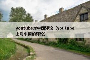 youtube对中国评论（youtube上对中国的评论）