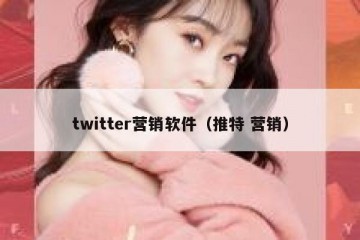 twitter营销软件（推特 营销）
