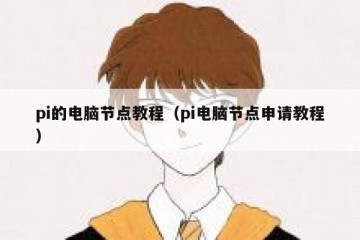 pi的电脑节点教程（pi电脑节点申请教程）