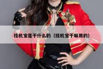 挂机宝是干什么的（挂机宝干嘛用的）