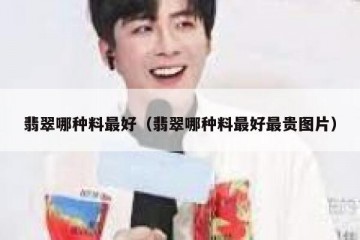 翡翠哪种料最好（翡翠哪种料最好最贵图片）