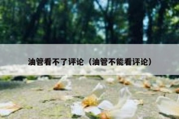 油管看不了评论（油管不能看评论）