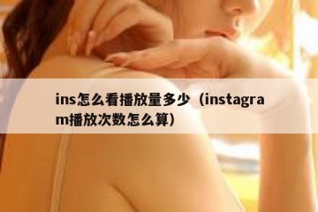 ins怎么看播放量多少（instagram播放次数怎么算）