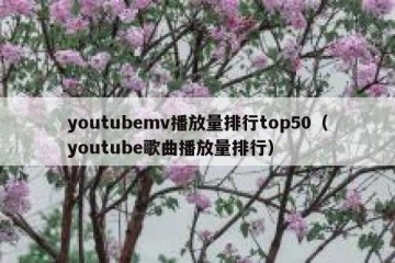 youtubemv播放量排行top50（youtube歌曲播放量排行）