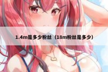 1.4m是多少粉丝（18m粉丝是多少）