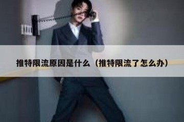 推特限流原因是什么（推特限流了怎么办）