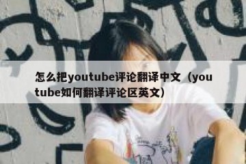 怎么把youtube评论翻译中文（youtube如何翻译评论区英文）