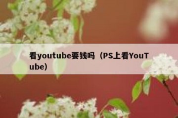 看youtube要钱吗（PS上看YouTube）