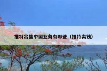 推特出售中国业务有哪些（推特卖钱）
