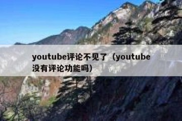 youtube评论不见了（youtube没有评论功能吗）