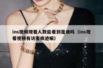 ins视频观看人数能看到是谁吗（ins观看视频有访客痕迹嘛）