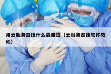 用云服务器挂什么最赚钱（云服务器挂软件教程）