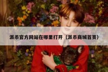 派币官方网站在哪里打开（派币商城首页）