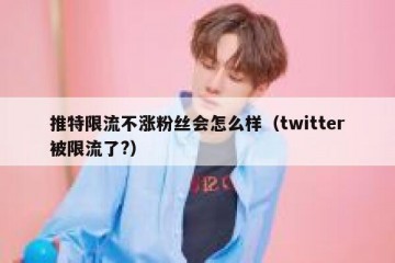 推特限流不涨粉丝会怎么样（twitter被限流了?）