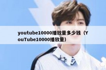 youtube10000播放量多少钱（YouTube10000播放量）