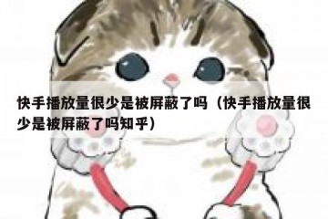 快手播放量很少是被屏蔽了吗（快手播放量很少是被屏蔽了吗知乎）