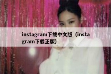 instagram下载中文版（instagram下载正版）