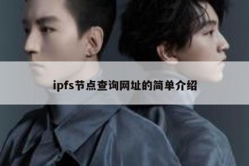 ipfs节点查询网址的简单介绍