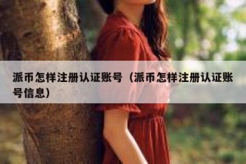 派币怎样注册认证账号（派币怎样注册认证账号信息）