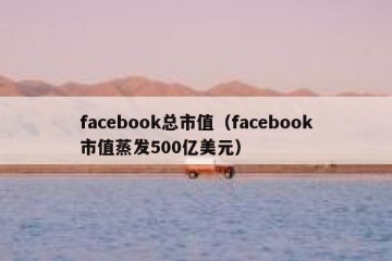 facebook总市值（facebook市值蒸发500亿美元）