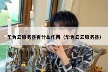 华为云服务器有什么作用（华为云云服务器）