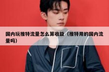 国内玩推特流量怎么算收益（推特用的国内流量吗）