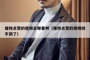推特点赞的视频去哪看啊（推特点赞的视频找不到了）