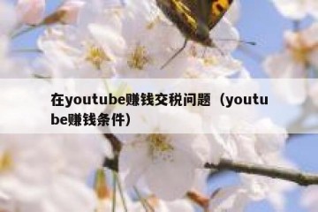 在youtube赚钱交税问题（youtube赚钱条件）