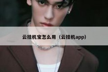云挂机宝怎么用（云挂机app）