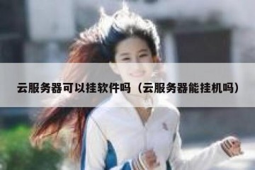 云服务器可以挂软件吗（云服务器能挂机吗）