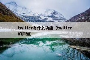 twitter有什么功能（twitter的用途）