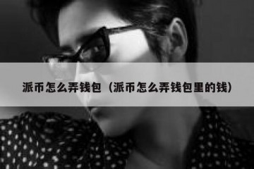 派币怎么弄钱包（派币怎么弄钱包里的钱）