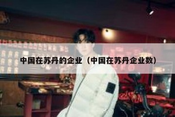 中国在苏丹的企业（中国在苏丹企业数）