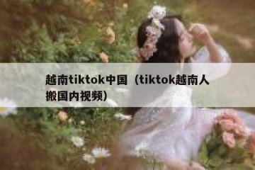 越南tiktok中国（tiktok越南人搬国内视频）