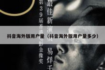 抖音海外版用户量（抖音海外版用户量多少）