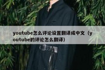 youtube怎么评论设置翻译成中文（youtube的评论怎么翻译）