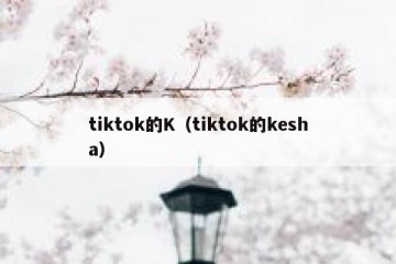 tiktok的K（tiktok的kesha）