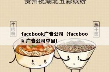 facebook广告公司（facebook 广告公司中国）