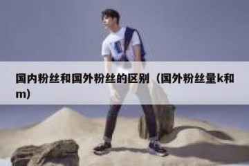 国内粉丝和国外粉丝的区别（国外粉丝量k和m）