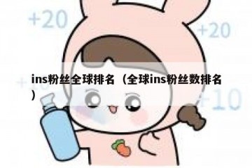 ins粉丝全球排名（全球ins粉丝数排名）