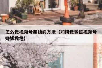 怎么做视频号赚钱的方法（如何做微信视频号赚钱教程）