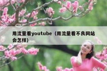 用流量看youtube（用流量看不良网站会怎样）