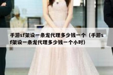 手游sf架设一条龙代理多少钱一个（手游sf架设一条龙代理多少钱一个小时）