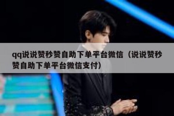 qq说说赞秒赞自助下单平台微信（说说赞秒赞自助下单平台微信支付）