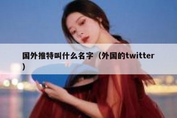 国外推特叫什么名字（外国的twitter）